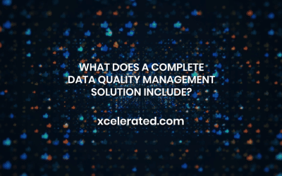 What does a complete data quality management solution include?